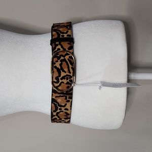 Nwt Frame Denim Le Grand Oval Leather Buckle Belt